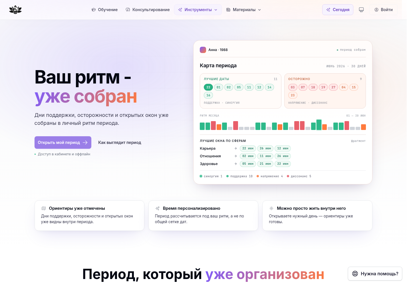 Персональный период в ShenQi Space